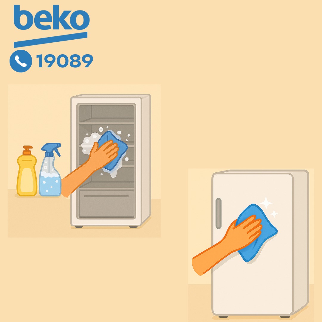 التنظيف الداخلي والخارجي لديب فريزر بيكو التنظيف الداخلي والخارجي لديب فريزر بيكو