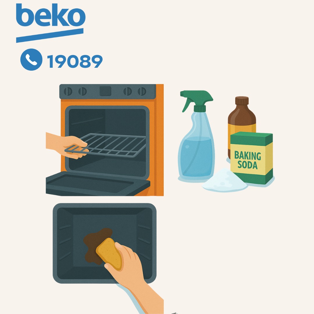 تنظيف الفرن من الداخل لبوتاجاز بيكو